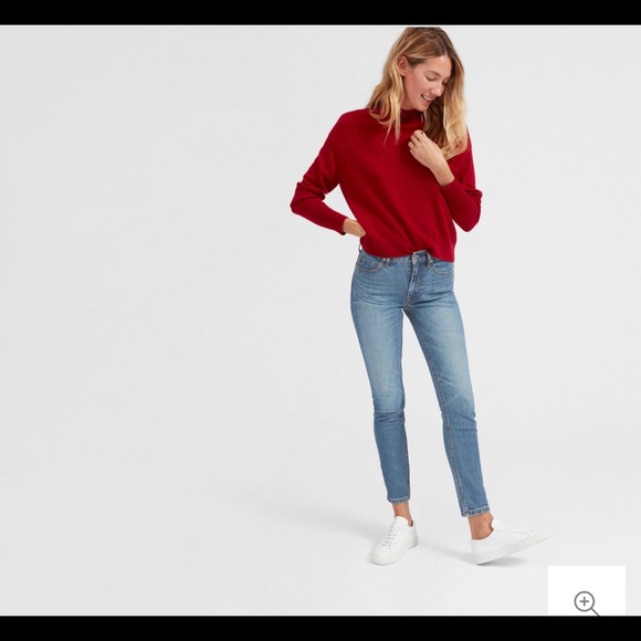 Everlane Mid Rise Skinny in Mid-Blue - Ankle - Picture 5 of 7